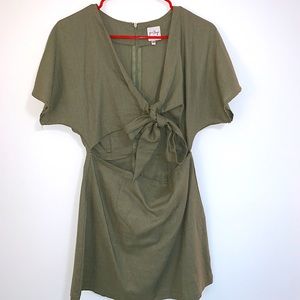 Tie front Mini Dress